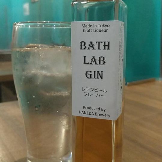 お礼メッセージ+BathLabGin #002 「奥多摩の香り」200ml×1本+木製オリジナルコースター×1枚