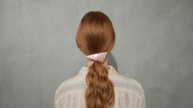 サンカクバレッタ ] sAnのヘアアクセの原点（送料込）パールピンク  