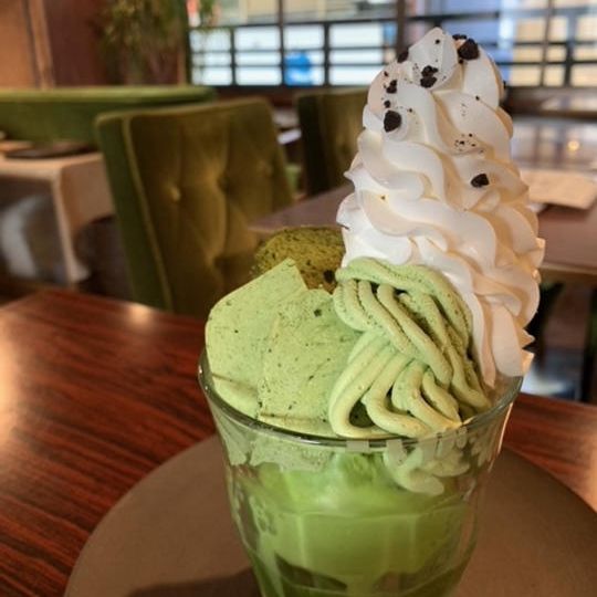 【来店して支援】500円コース　限定ミニパフェ＆ドリンクセット