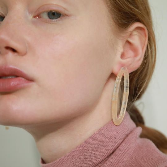 [ 金属アレルギー対応 ]　アクリルアクセサリー　ellipsi