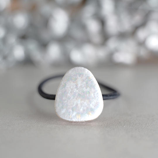 Opal Mini ヴィンテージ 美濃焼タイル  ヘアゴム《Creema SPRINGS限定》