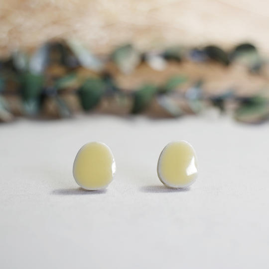 Lemon Muji 美濃焼タイル ピアス or イヤリング 《Creema SPRINGS限定》