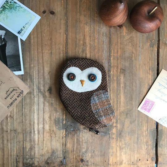 【ご好評につき追加】フクロウのポーチ