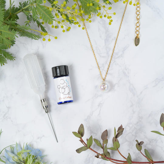 香るシャボン玉ジュエリー　ネックレス１bubble　CreemaSPRINGS限定セット