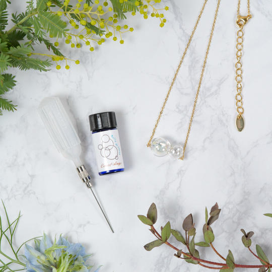 香るシャボン玉ジュエリー　ネックレス2bubble　CreemaSPRINGS限定セット