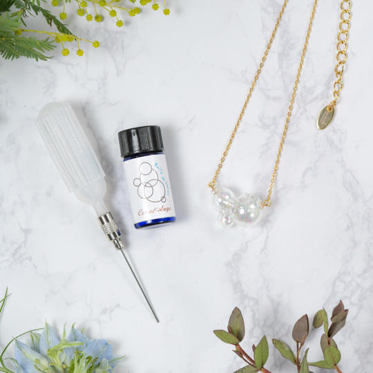 香るシャボン玉ジュエリー　ネックレス3bubble　CreemaSPRINGS限定セット