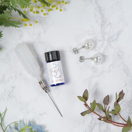 香るシャボン玉ジュエリー　スタッドピアスorイヤリング　１bubble　CreemaSPRINGS限定セット