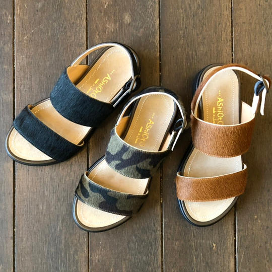 【数量限定】ハラコレザーサンダル