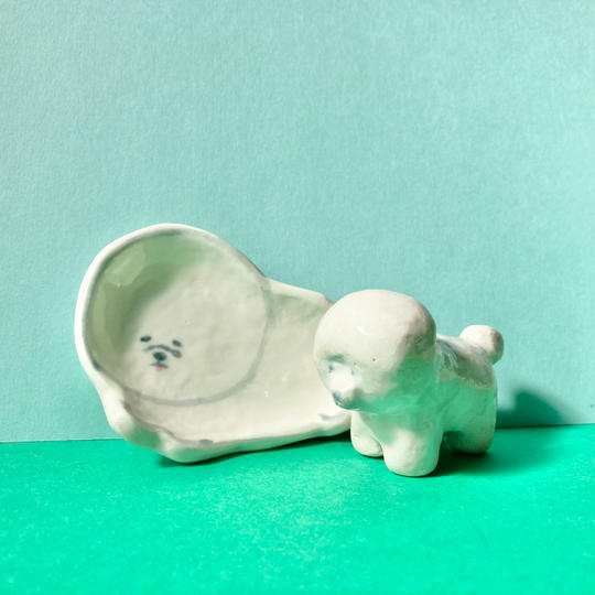 【オーダーメイド】うちの子セット（うちの子豆皿＋うちの子置き物）