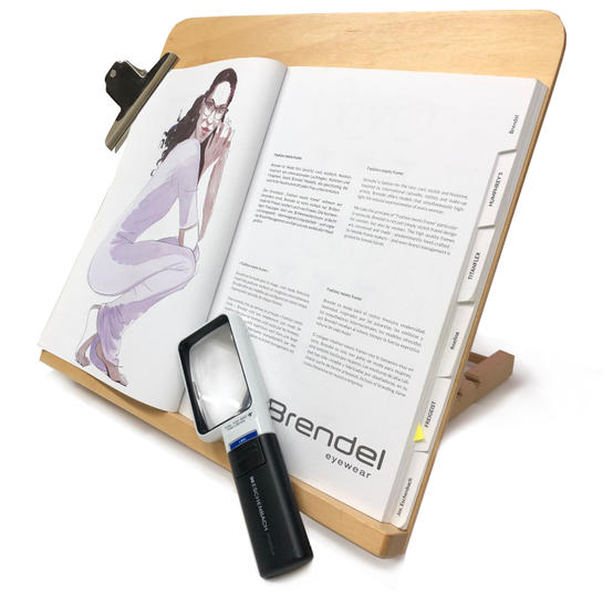 【20%オフ】LEDワイドライトルーペ ＋ リーディングデスクのお得なセット