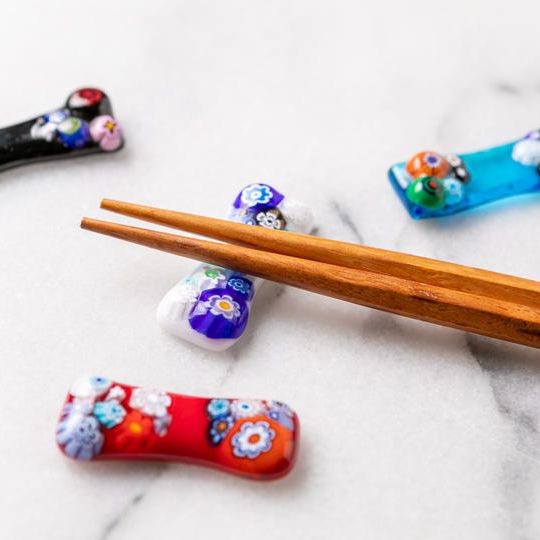 イタリアのヴェネチアングラスのおはしおき（3点）1,000円お得！