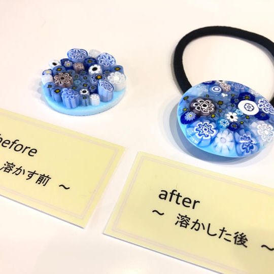 おうちで簡単！ヴェネチアングラスでヘアゴムを作ろう！