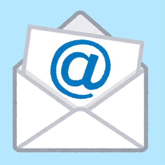 ①ご支援へのお礼メール