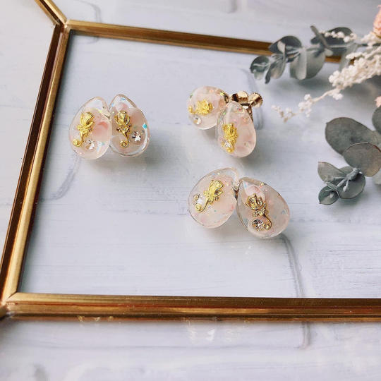 さくら咲くプロジェクト限定♡ホログラム入り　Amulet (アミュレット)　ピアス・イヤリング