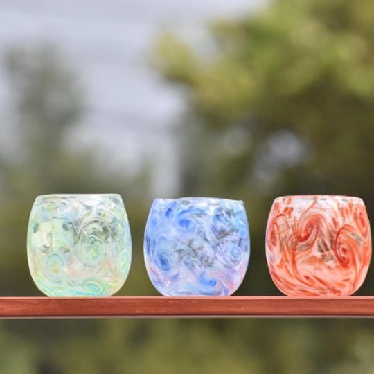 琉球ガラス制作体験チケット〈せせらぎ〉×２枚　【琉球ガラス匠工房】