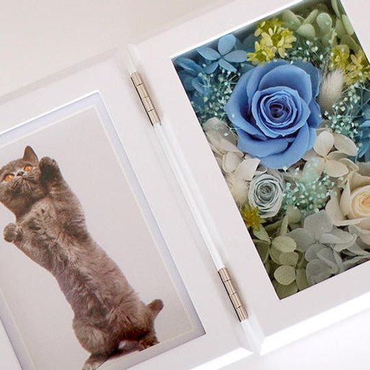 寒色系フォトフレームアレンジ〈縦型〉1個5,000円