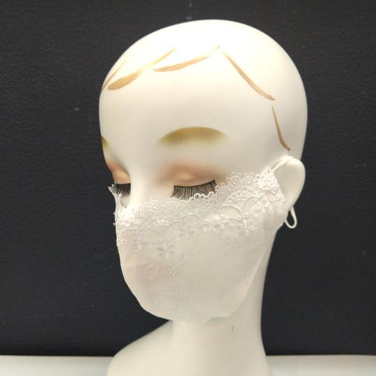 すっぴん小さめサイズースカラップ白レース