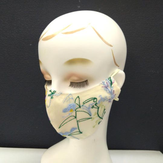 すっぴん小さめサイズーボタニカル刺繍柄