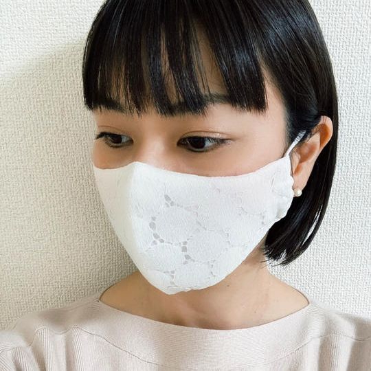 すっぴん小さめサイズーサークルレース(ホワイト)