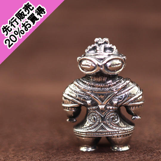 【新作】シルバー９２５製　縄文界のトップスター『遮光器土偶』ネックレス