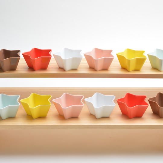 星　６個セット（５個分の価格で、お好みの色を６個お届けします）