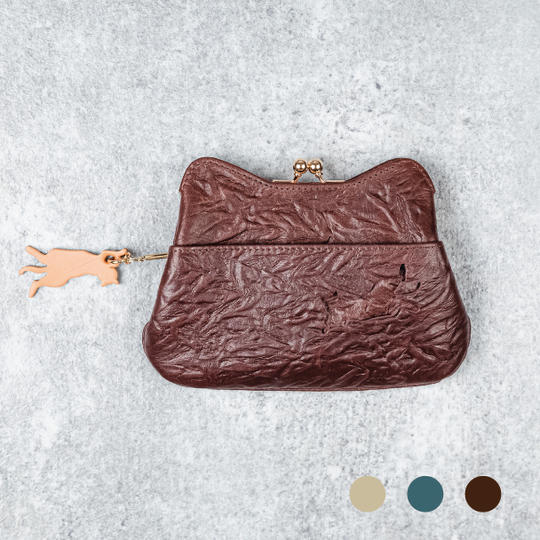 がま口 ミニウォレット ＋ < 保護ネコ寄付クーポン ¥700付き >