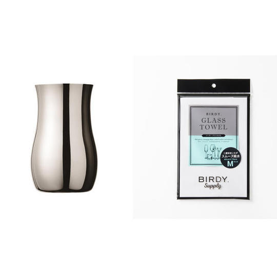 【好評により追加】Birdy デキャンタ + Birdy グラスタオル M セット【優待割引 15%OFF】