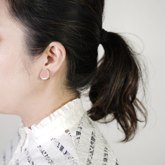 Sakura  Color 美濃焼タイル  ピアス or イヤリング《Creema SPRINGS限定》