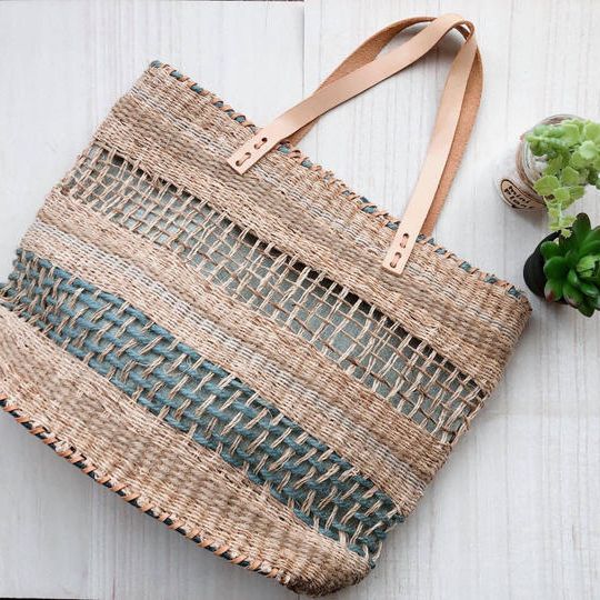 【一点物】苧麻＜チョマ＞手提げかごバッグ（送料無料）