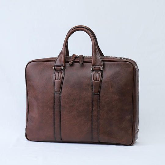 【早割25%OFF】本革ブリーフケース(ブラウン)