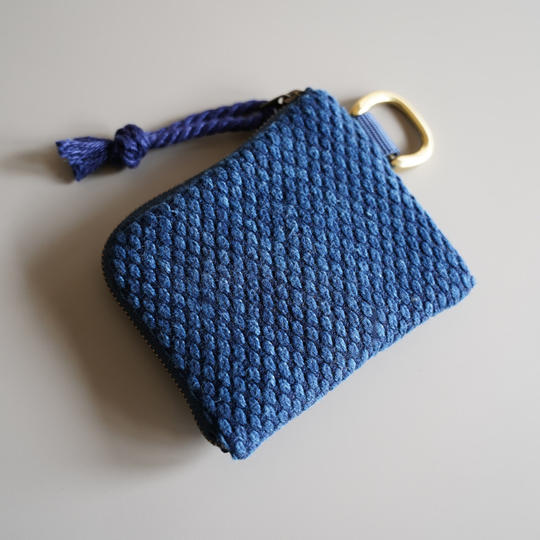 武州正藍染　刺子　ミニ財布（※エコバッグ無し）