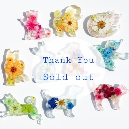 【応援コース】お花の  動物ブローチ／ストラップ 　━Creema  SPRINGS限定━  