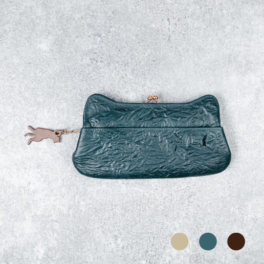 がま口 ロングウォレット ＋ < 保護ネコ寄付クーポン ¥1,200付き >