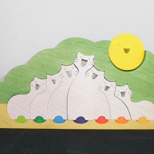 組み木　ねこのコーラス