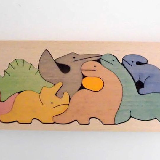 組み木　きょうりゅうパズル