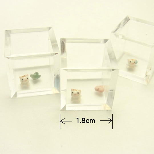 ミニチュア作品「まめねこキューブ」