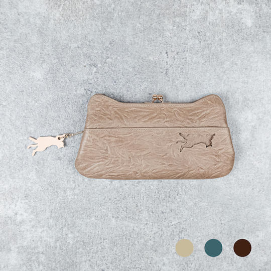 がま口　ロングウォレット　＋　〈保護ネコ寄付クーポン　¥1,200付き〉