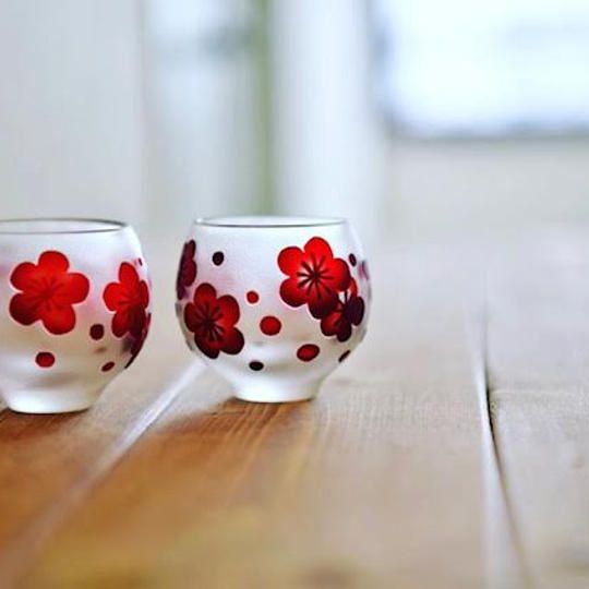 梅のちょこのグラス　早期早割り各色4個限定