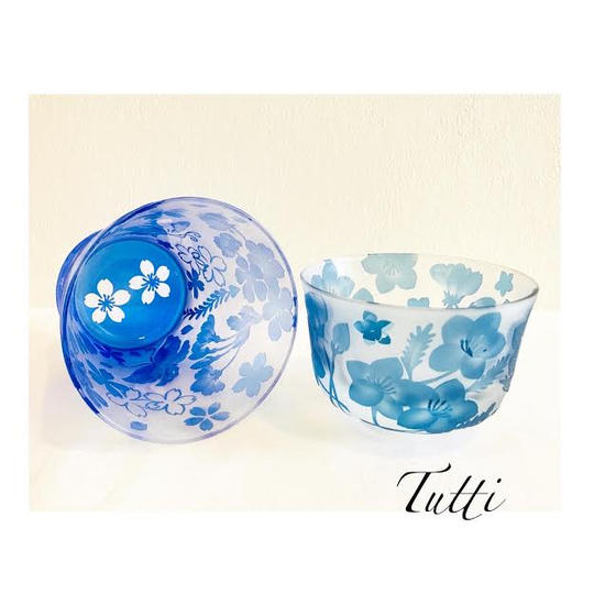 桜のブルーグラスとネモフィラの小鉢セット　早期割引き価格