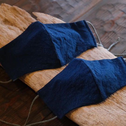 藍染のマスク　Lサイズ