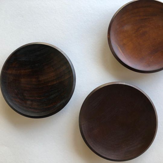 拭き漆のお皿30（13センチ）