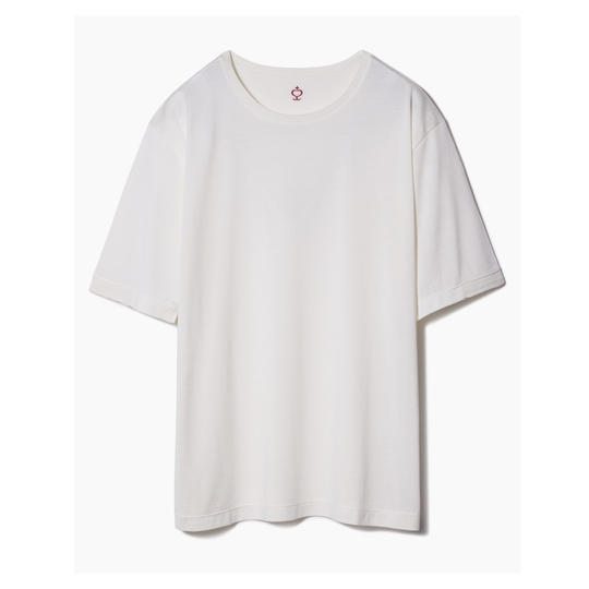 【限定3名 20%OFF】【WHITE サイズ3】SIDE SLOPEのシルク100%Ｔシャツ