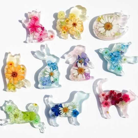 【応援コース】お花の 動物ブローチ／ストラップ 　━Creema SPRINGS限定━