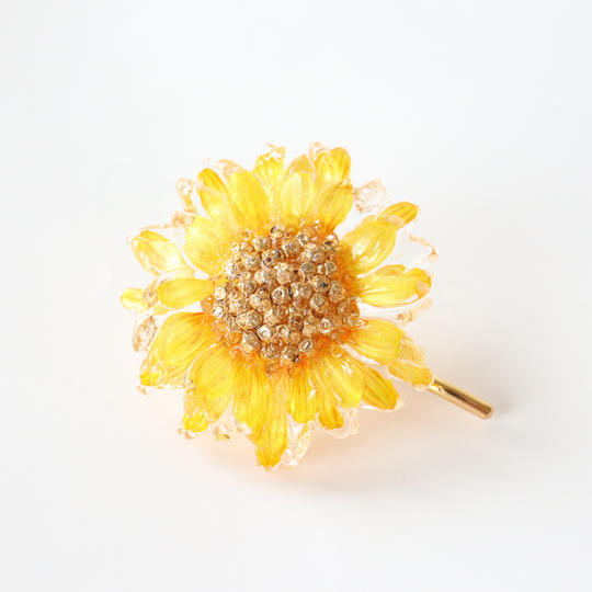ひまわり―Sunflower―ブローチ／ヘアゴム
