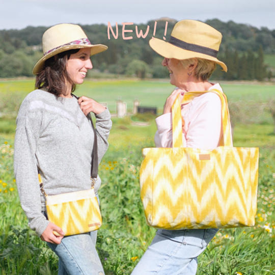 「行った気分になれる」伝統生地サコッシュ＋大容量トートバッグ＋サンクスカードSET005