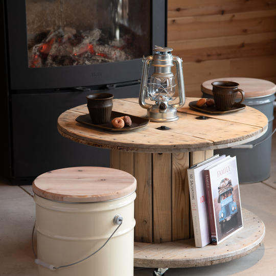 【ペール缶の便利な収納スツール】送料込み