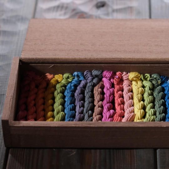 ～ご好評につき追加～【福箱】草木染めの刺し子糸セット