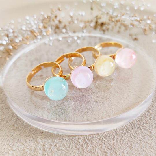 コロンとまあるいリング　選べる４カラー