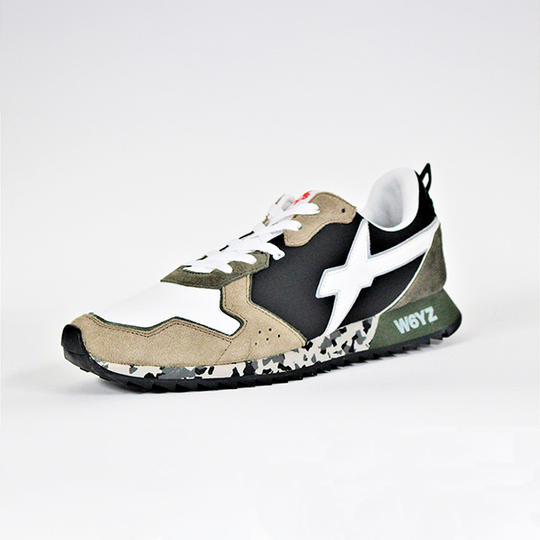 サイズ 43 ホワイト X ネイビー/モカ（限定スペア紐プレゼント）