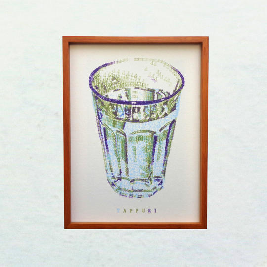 一点物　ガラスコップの静物画　①